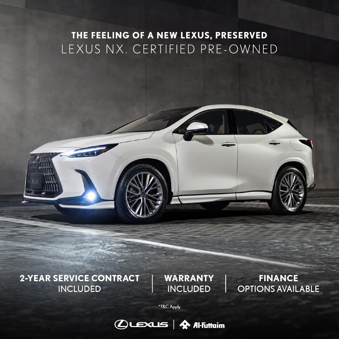 The feeling of a new Lexus NX, preserved.