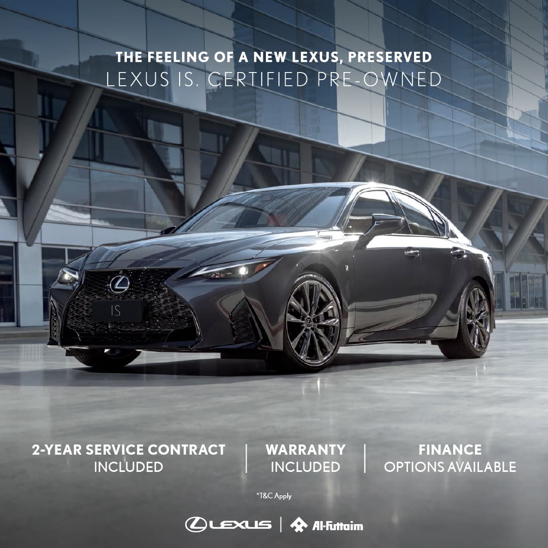 The feeling of a new Lexus IS, preserved.
