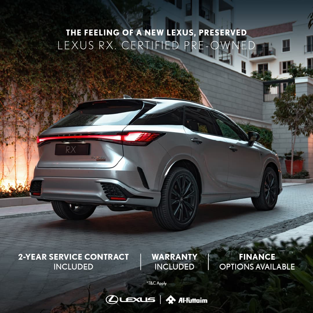 The feeling of a new Lexus RX, preserved.