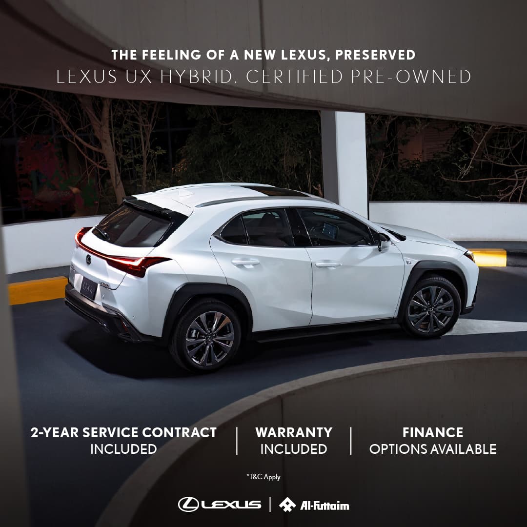 The feeling of a new Lexus UX Hybrid, preserved.