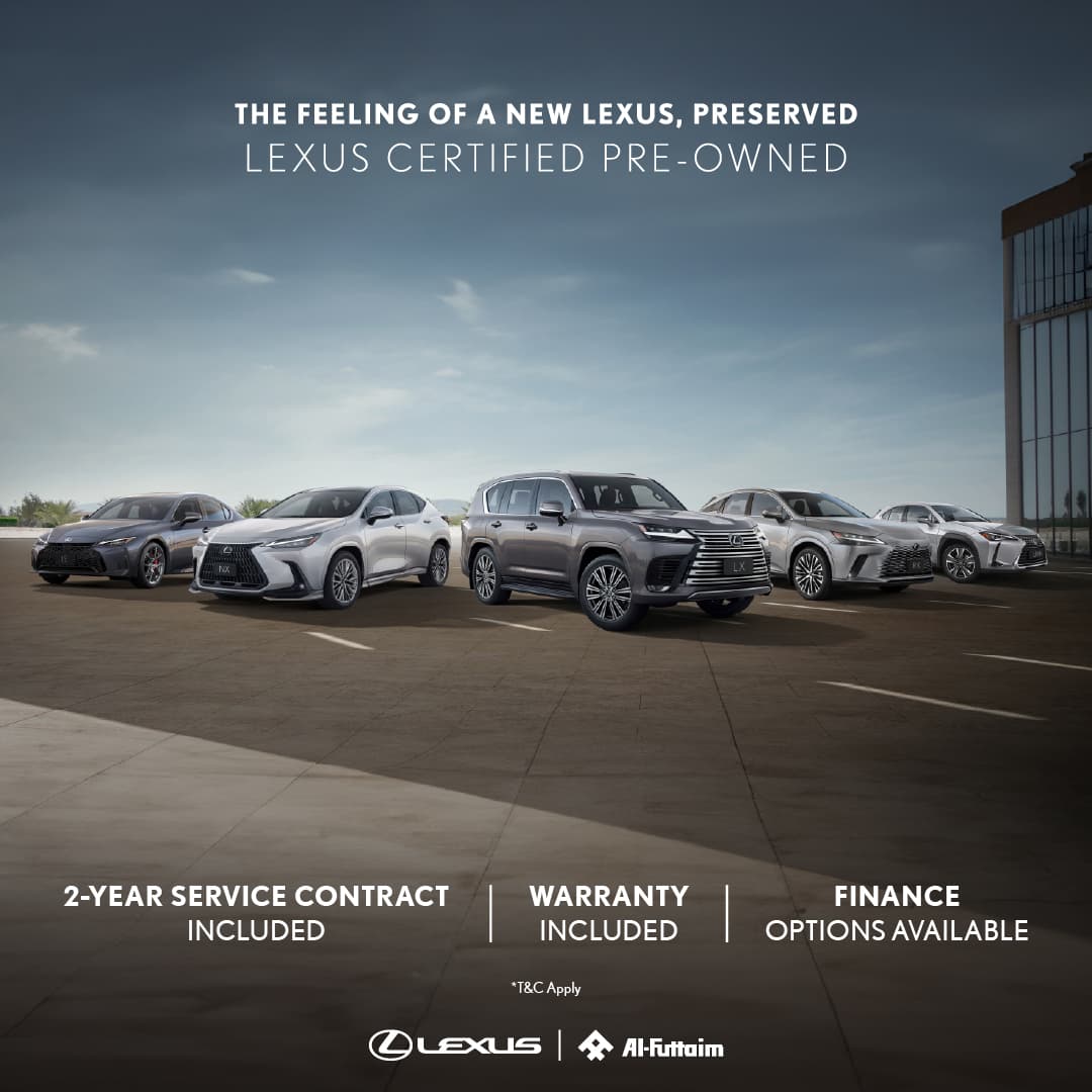The feeling of a new Lexus, preserved.
